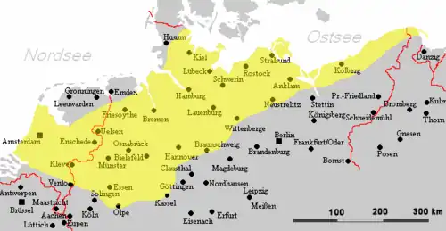Spread of Low German Houses