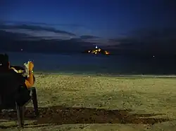 Lighthouse in the bay of Santa Marta