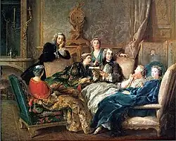 Jean François de Troy, A Reading of Molière, 1728