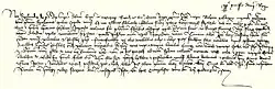 King Sigismund's charter of grant of 1409