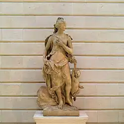 Fire; by Jean-Pierre Defrance; c.1750-1760; limestone; height: 223&nbsp;cm; Metropolitan Museum of Art (New York City)