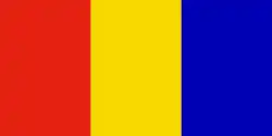 1:2 The reverse of the flag of Moldova from 1990 until 2010