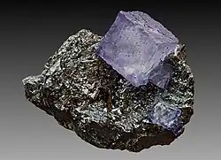 Fluorite and sphalerite, from Elmwood mine, Smith county, Tennessee, US