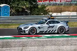 A Mercedes Safety Car during the 2019 Formula One World Championship