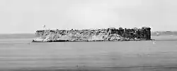 View of Confederate-held Fort Sumter, August 23, 1863