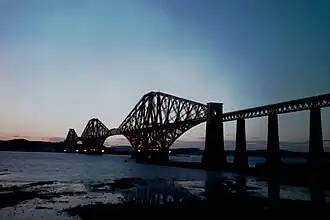 The Forth Bridge, a cantilever truss bridge