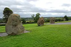 Triskele pattern on orthostat C10 in end-chamber