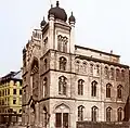 The main synagogue of the city of Frankfurt am Main (Germany) before the Kristallnacht