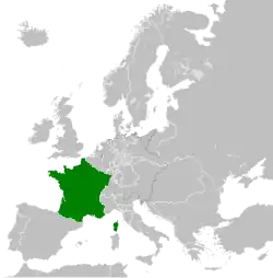 The Kingdom of France in 1839