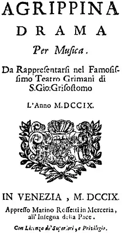 18th-century print of a title page