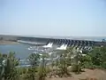 Panoramic view of Ujjani or Bhima Dam