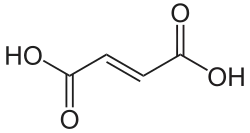 Skeletal formula of fumaric acid