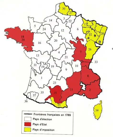 Généralités of France