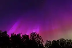 Aurora over Tuntorp, Lysekil Municipality, Sweden