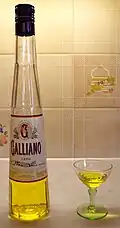 Galliano liqueur from Livorno