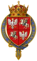 Garter-Encircled Arms of Casimir IV, King of Poland, KG