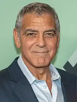 A headshot of Clooney