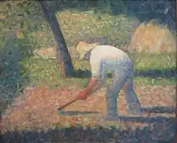 Georges Seurat Peasant with Hoe, 1882