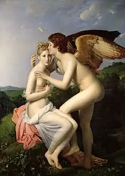 Cupid and Psyche; by François Gérard; 1798; oil on canvas; 186 x 132&nbsp;cm; Louvre[29]