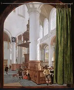 Church interior by Gerard Houckgeest (c. 1654)