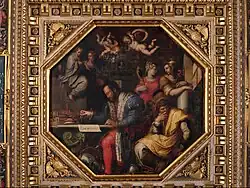 Cosimo studies the taking of Siena.