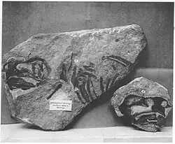 External mold of the dicynodont therapsid Gordonia traquairi from the Late Permian Hopeman Sandstone Formation, Scotland