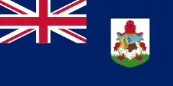 Blue ensign of Bermuda flown by vessels of the Department of Marine and Ports and Police