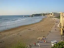 La Grande Plage, the town's largest beach.
