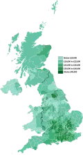 Gross disposable household income (GDHI) across the UK mapped in 2020