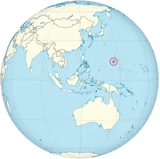 Location of Guam