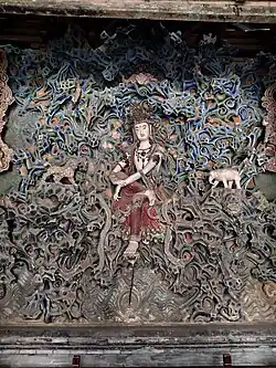 Song dynasty (960 - 1279) statue of Guanyin at the Moni Hall of Longxing Temple in Zhengding, Hebei, China