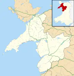 Gwynedd shown within Wales