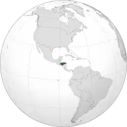 Location of Honduras