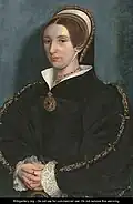 Portrait of a Lady, thought to be Catherine Howard, 16th century, follower of Hans Holbein the Younger (Hever Castle)[88]