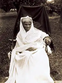 Photo of Tubman seated