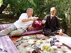 Traditional way of eating in Uzbekistan