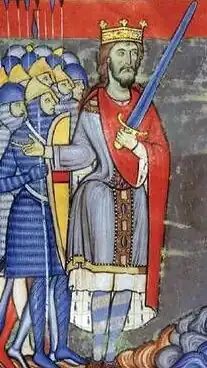 Ancient depiction of the first Plantagenet King Henry the 2nd of England