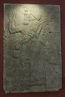Ancient Mesopotamia (Neo-Assyrian): Relief from the palace of Ashurnasirpal II at Kalhu, Nimrud (9th century BC)