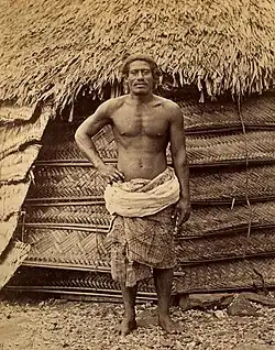 High Chief Mauga Manuma of Pago Pago, 1885.