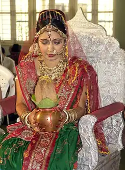 A Hindu bride in Ahmedabad, Gujarat