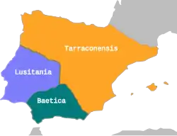 Roman Iberia under Augustus: Tarraconensis, Baetica and Lusitana