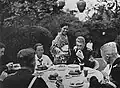 Hitlerjugend having dinner at the German embassy in Tokyo