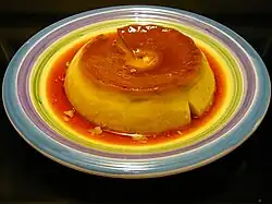Baked custard or flan