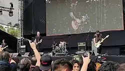 Adema performing at Mexico City in 2024