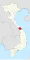 Location of Huế within Vietnam