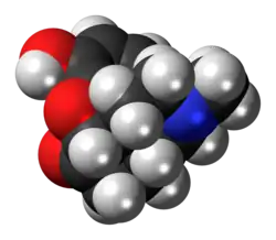 Space-filling model of hydromorphone