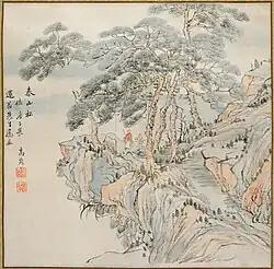 Pines on Mount Tai, Ike no Taiga, Japan, 18th century