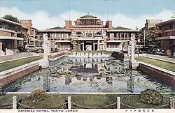Imperial Hotel, Tōkyō, Frank Lloyd Wright, built between 1913 and 1924
