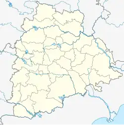 A map showing the location of Hyderabad in Telangana, India.