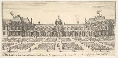 The Tuileries Palace in the 17th century